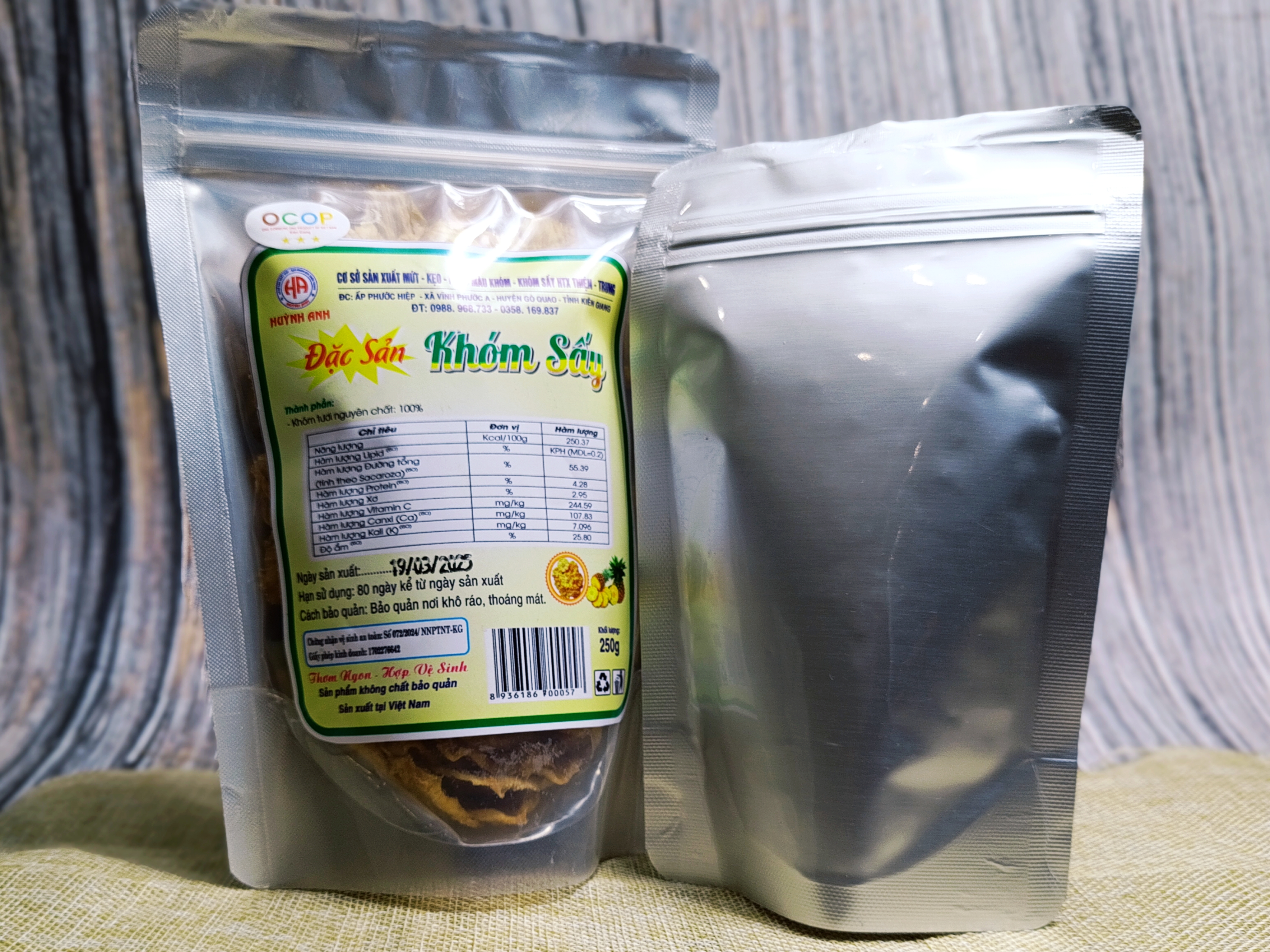 Khóm sấy Thiện Trung