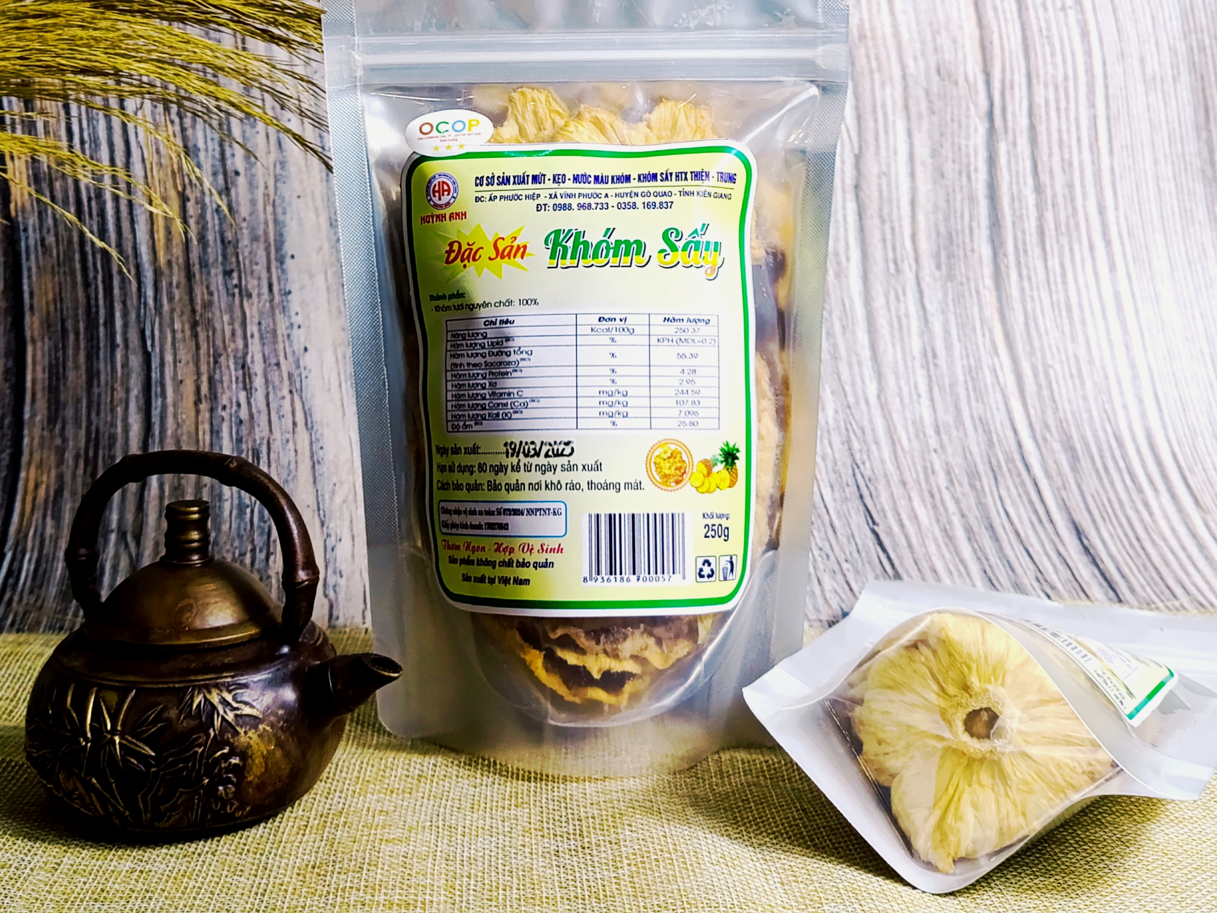 Khóm sấy Thiện Trung