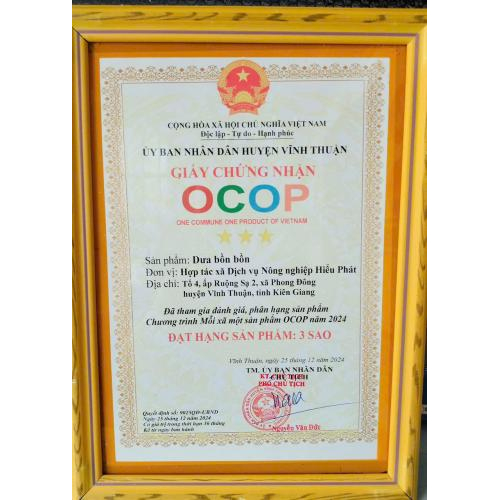Bộ chứng nhận OCOP